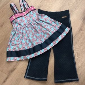 Matilda Jane Floral Top - Sz 6 & MJ Pant SZ 8